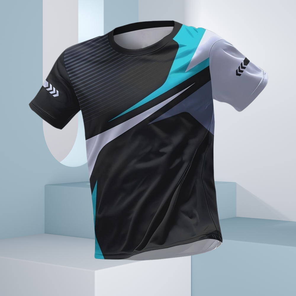 Badminton Field - Summer T-shirt for Men,Sports T-shirt for