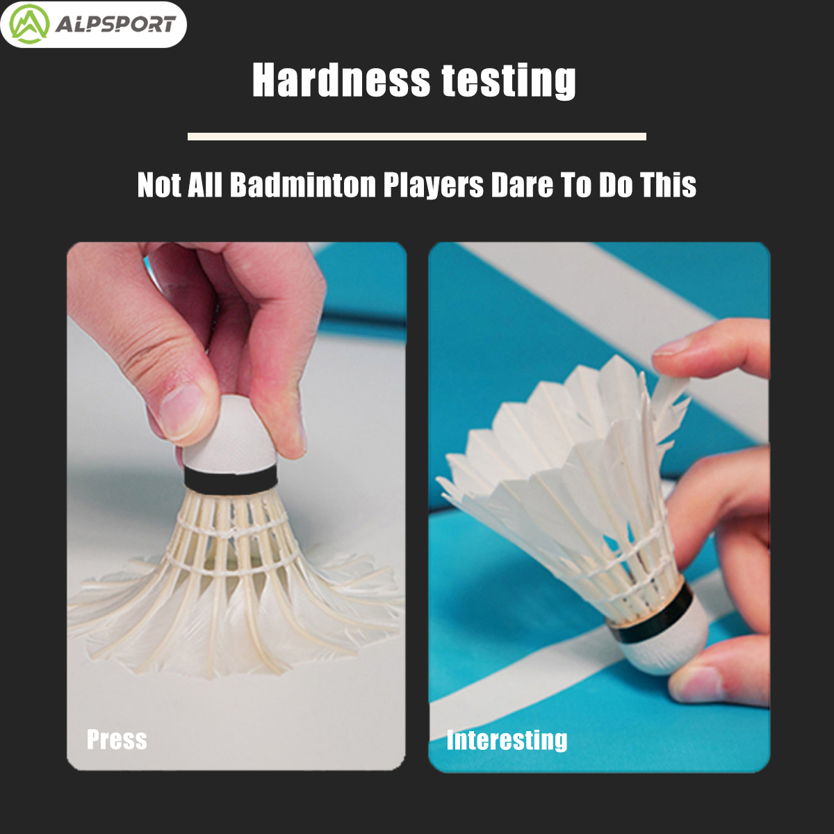 ALPSPORT 303 White Duck Feathe - Badminton Youtube review and price