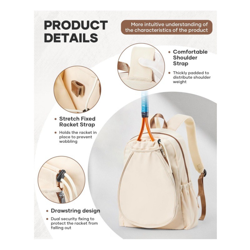 35L Tennis Racket Backpack Out - Badminton Video review and price