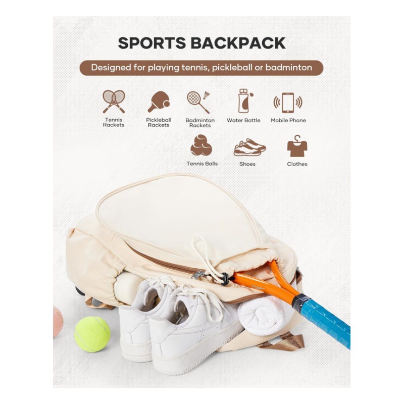 35L Tennis Racket Backpack Out - Badminton Video review and price